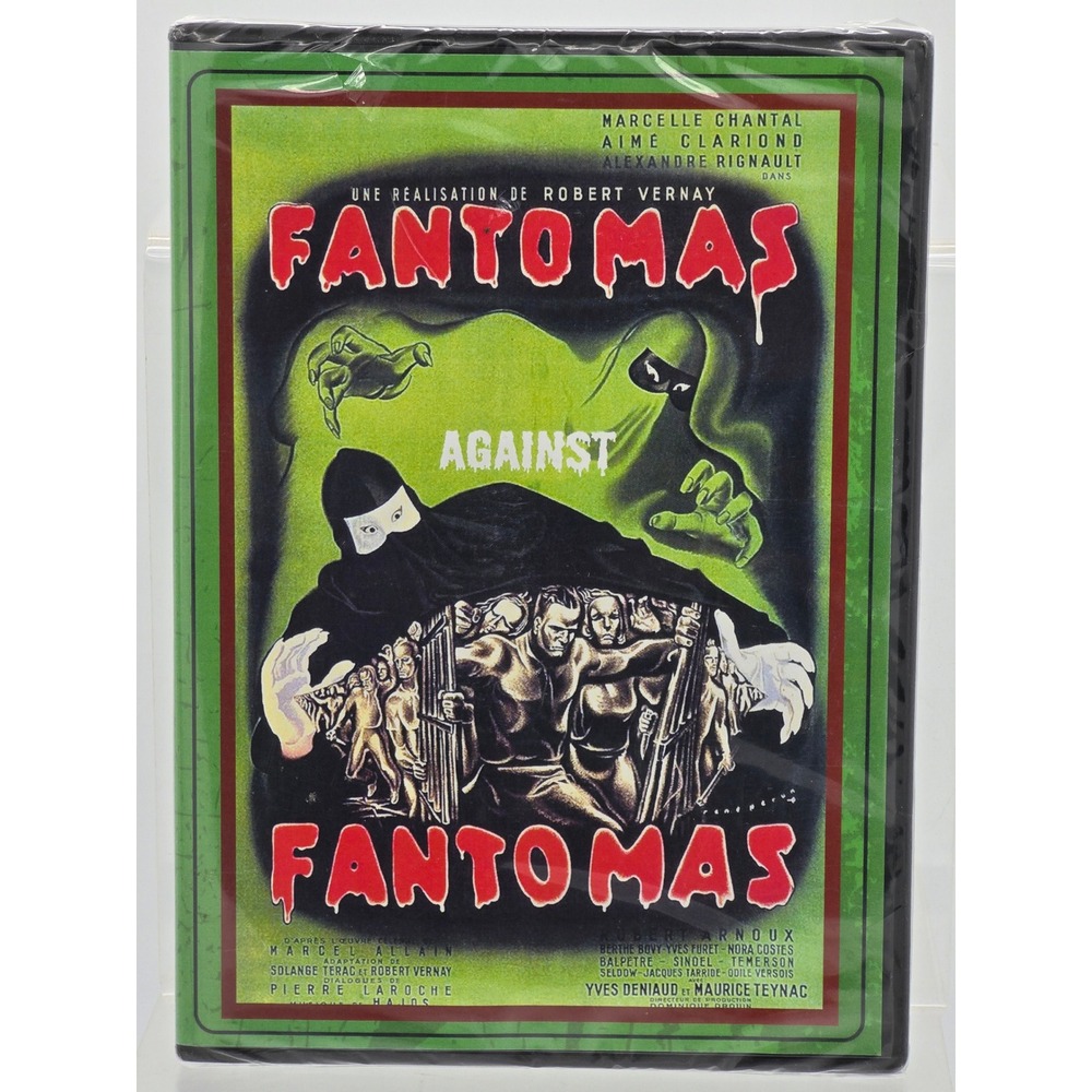 Sinister Cinema Fantomas Against Fantomas DVD Movie Green Horror Mystery - New